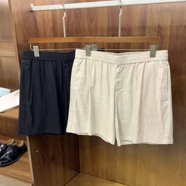 로로피아나 린넨 혼방 드로스트링 밴딩 반바지