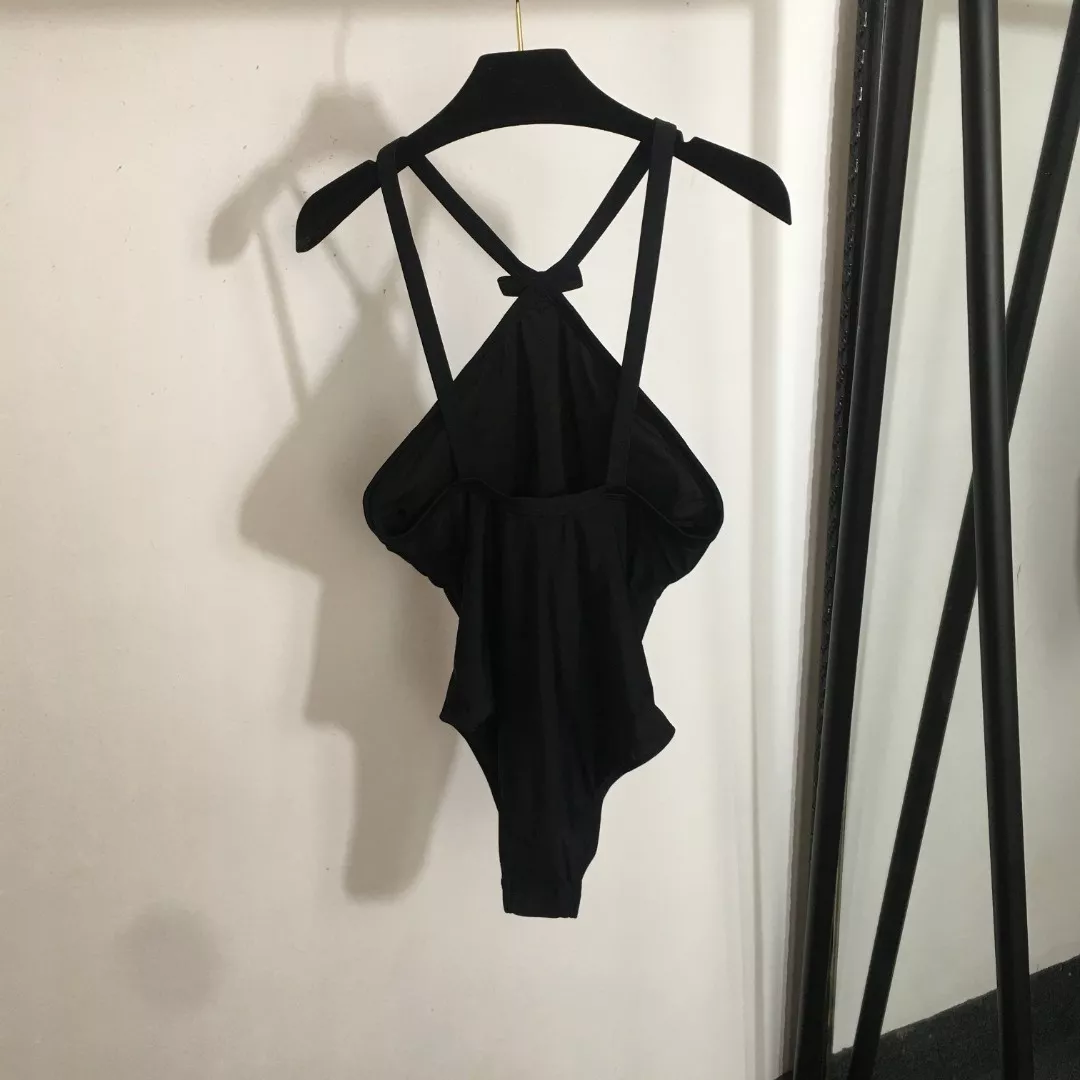 베르사체 메두사 장식 리본 포인트 홀터 수영복 상세 이미지 5