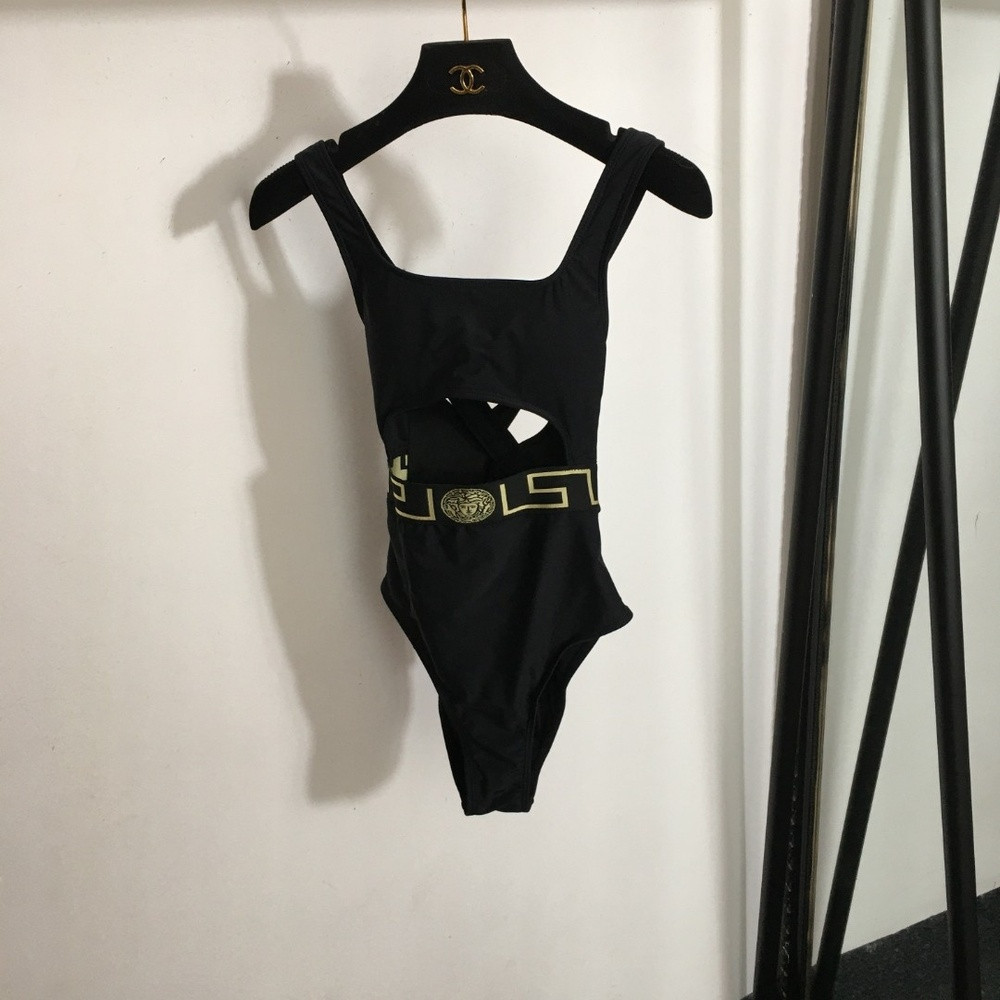 베르사체 메두사 컷아웃 스트랩 스윔웨어