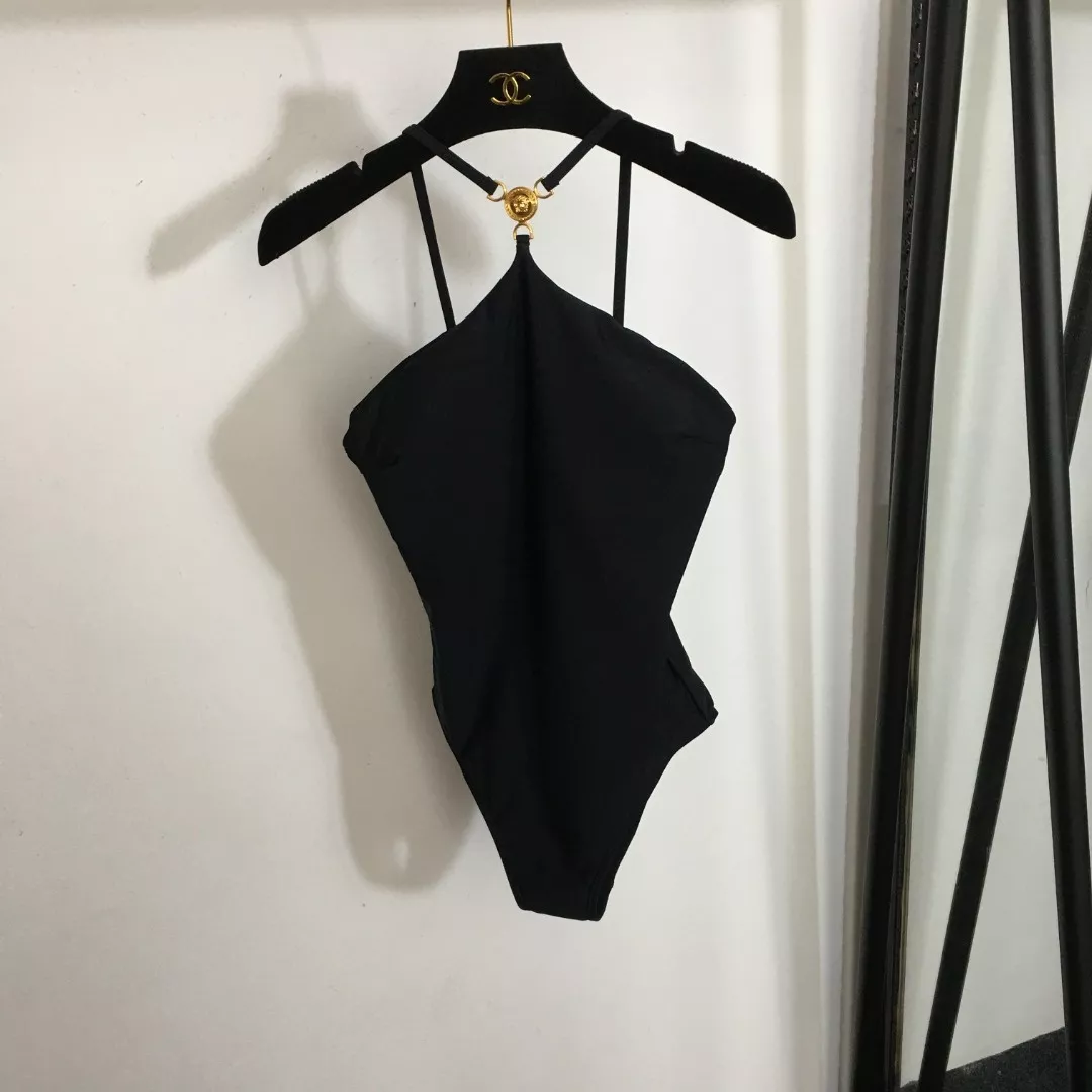 베르사체 메두사 장식 오픈백 수영복 상세 이미지 1