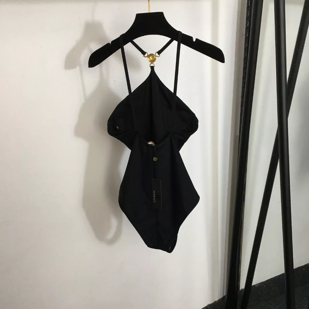 베르사체 메두사 장식 오픈백 수영복 상세 이미지 5