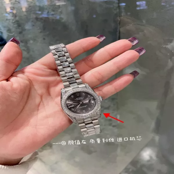 롤렉스 풀다이얼 메탈 스트랩 시계
