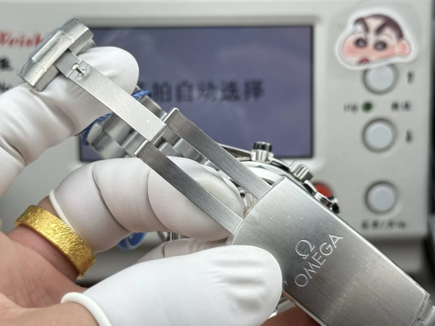오메가 스테인리스 크로노그래프 손목시계 상세 이미지 8