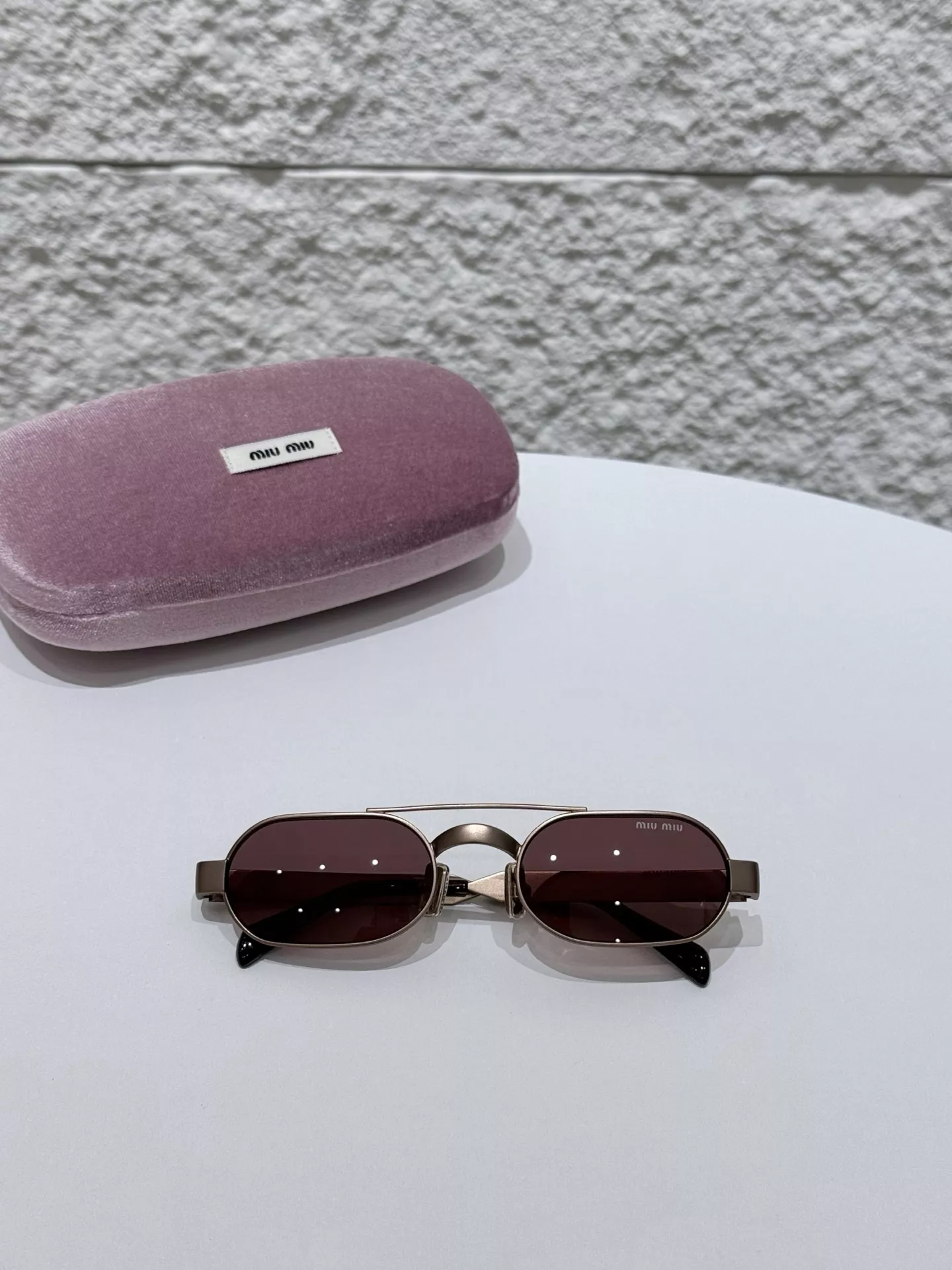 미우미우 메탈 로고 포인트 선글라스 상세 이미지 20