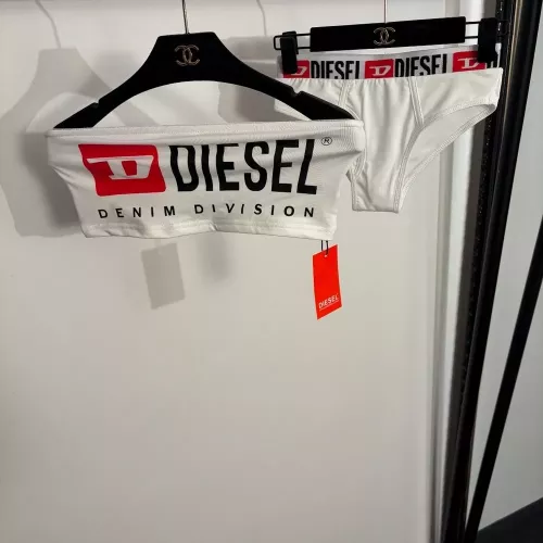 디젤 로고 밴드 브라팬티 세트