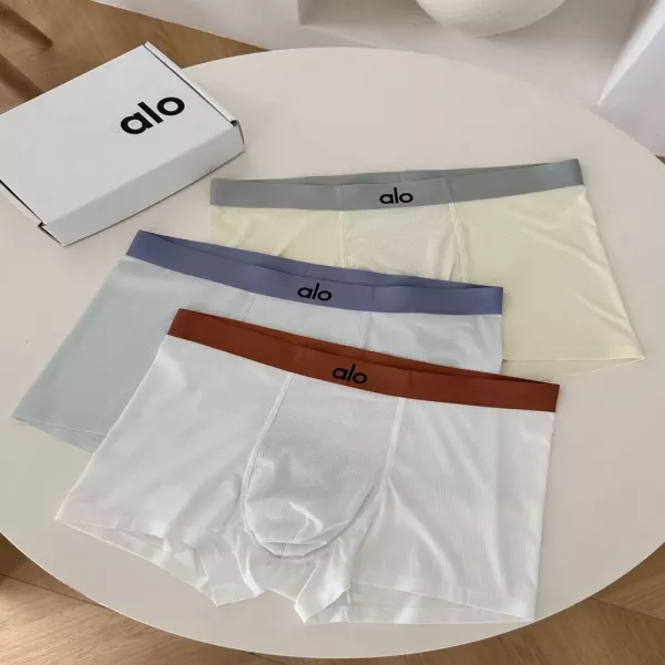 알로 와플 텍스처 무봉제 남성 팬티