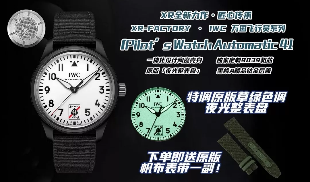 IWC샤프하우젠 파일럿 오토매틱 블랙 에이스 시계 상세 이미지 10