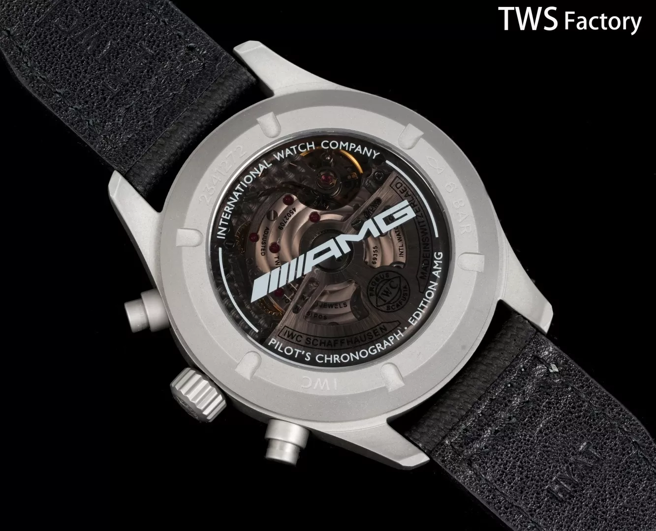 IWC샤프하우젠 파일럿 크로노그래프 AMG 에디션 시계 상세 이미지 8