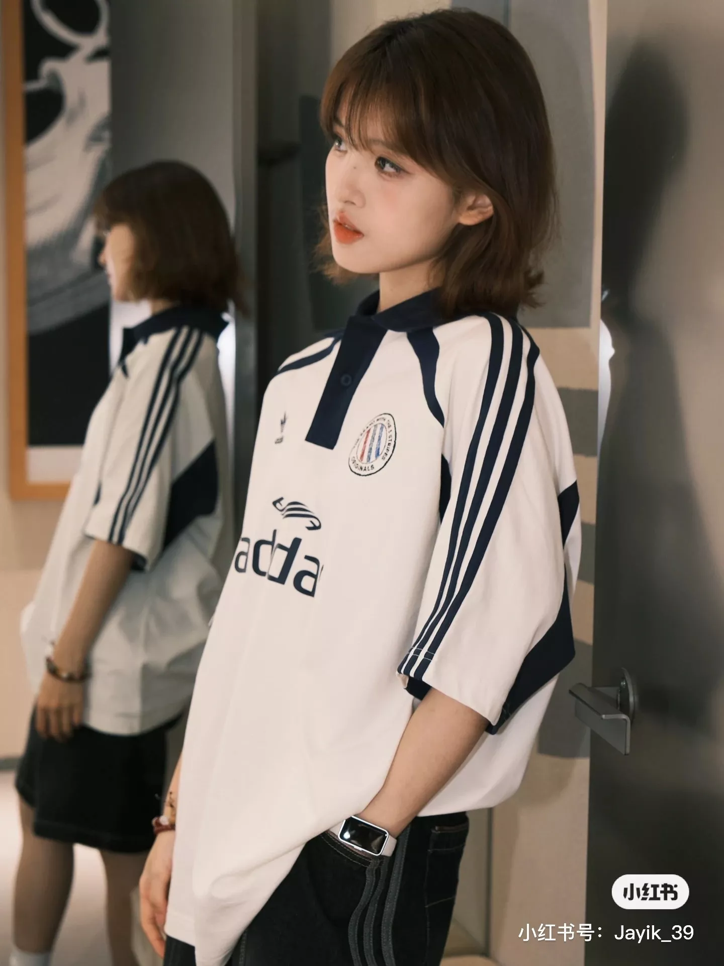 아디다스 삼선 반소매 폴로 티셔츠 상세 이미지 19