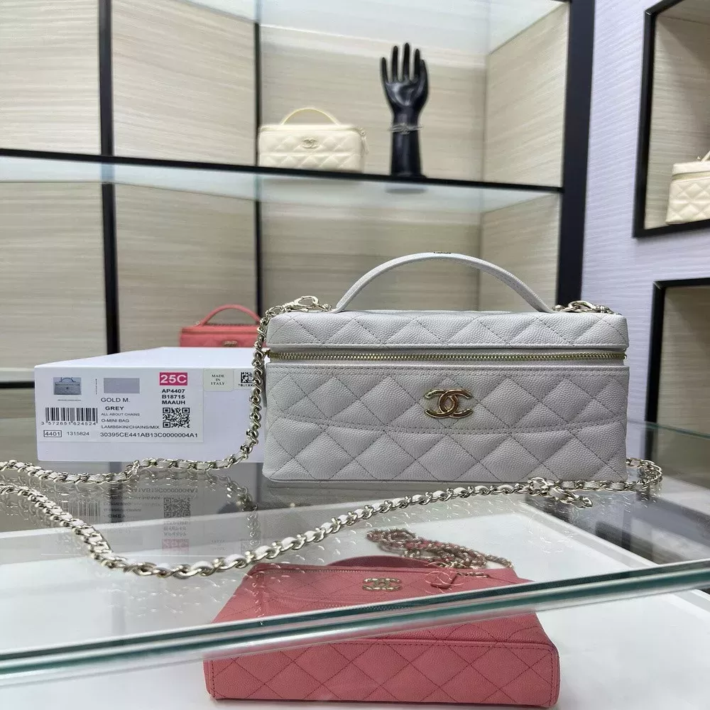 샤넬 체인 손잡이 메이크업백