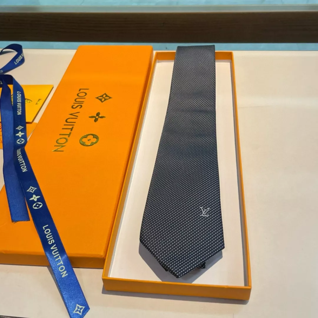 루이비통 다이아몬드 브이 실크 자카드 타이 상세 이미지 1