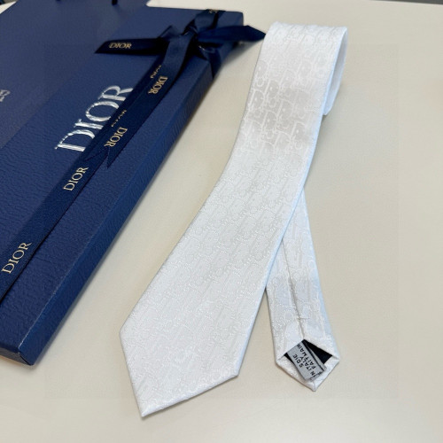 디올 CD 자수 로고 자카드 타이