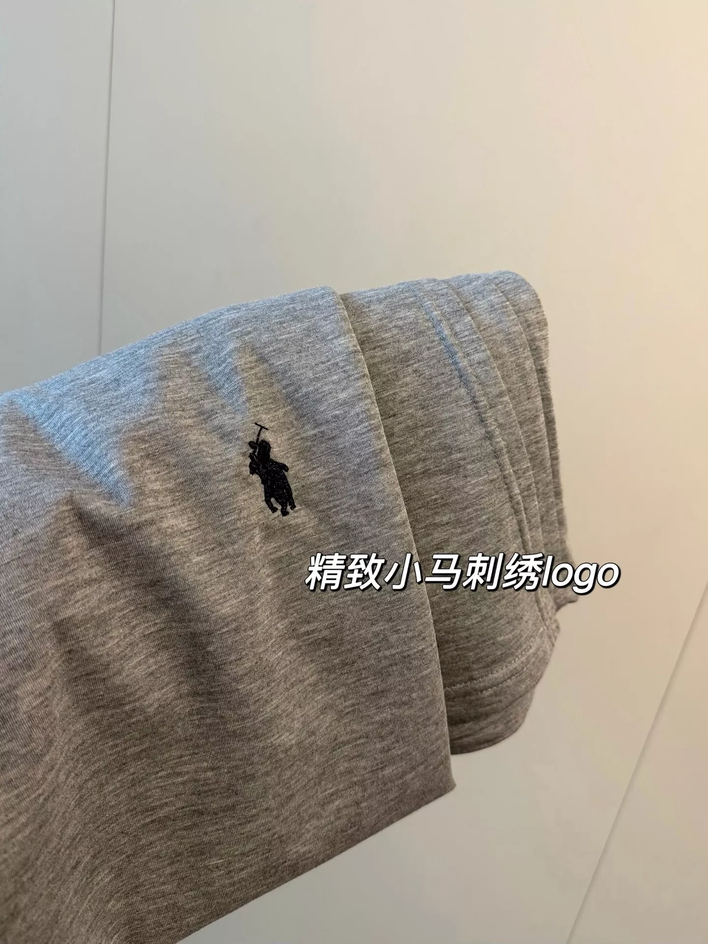 랄프로렌 전마 자수 반소매 반바지 세트 상세 이미지 4