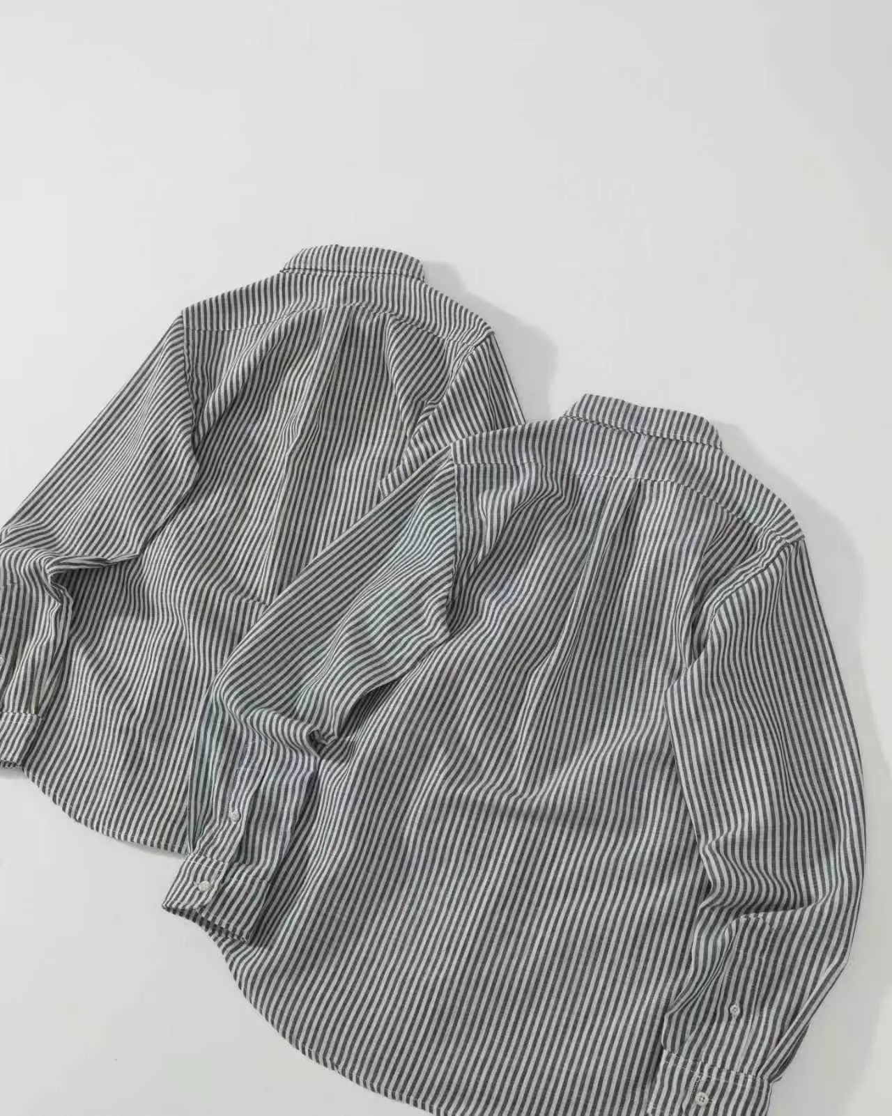 랄프로렌 자수 포인트 린넨 스트라이프 셔츠 상세 이미지 4
