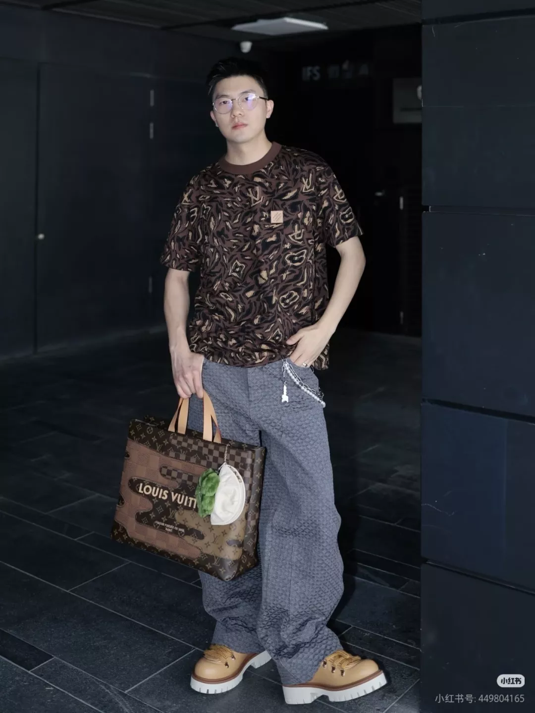 루이비통 카모 모노그램 자카드 니트 반소매 상세 이미지 23