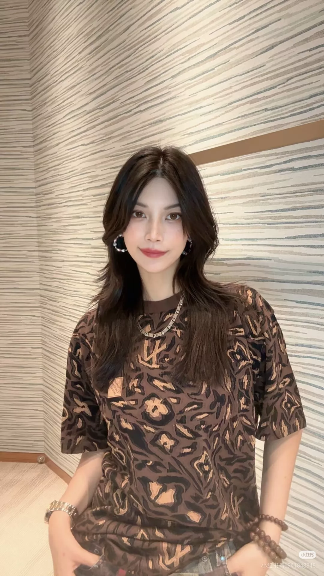 루이비통 카모 모노그램 자카드 니트 반소매 상세 이미지 22