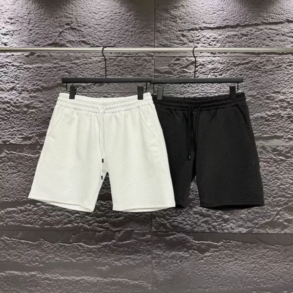 프라다 삼각 로고 자카드 밴딩 쇼츠