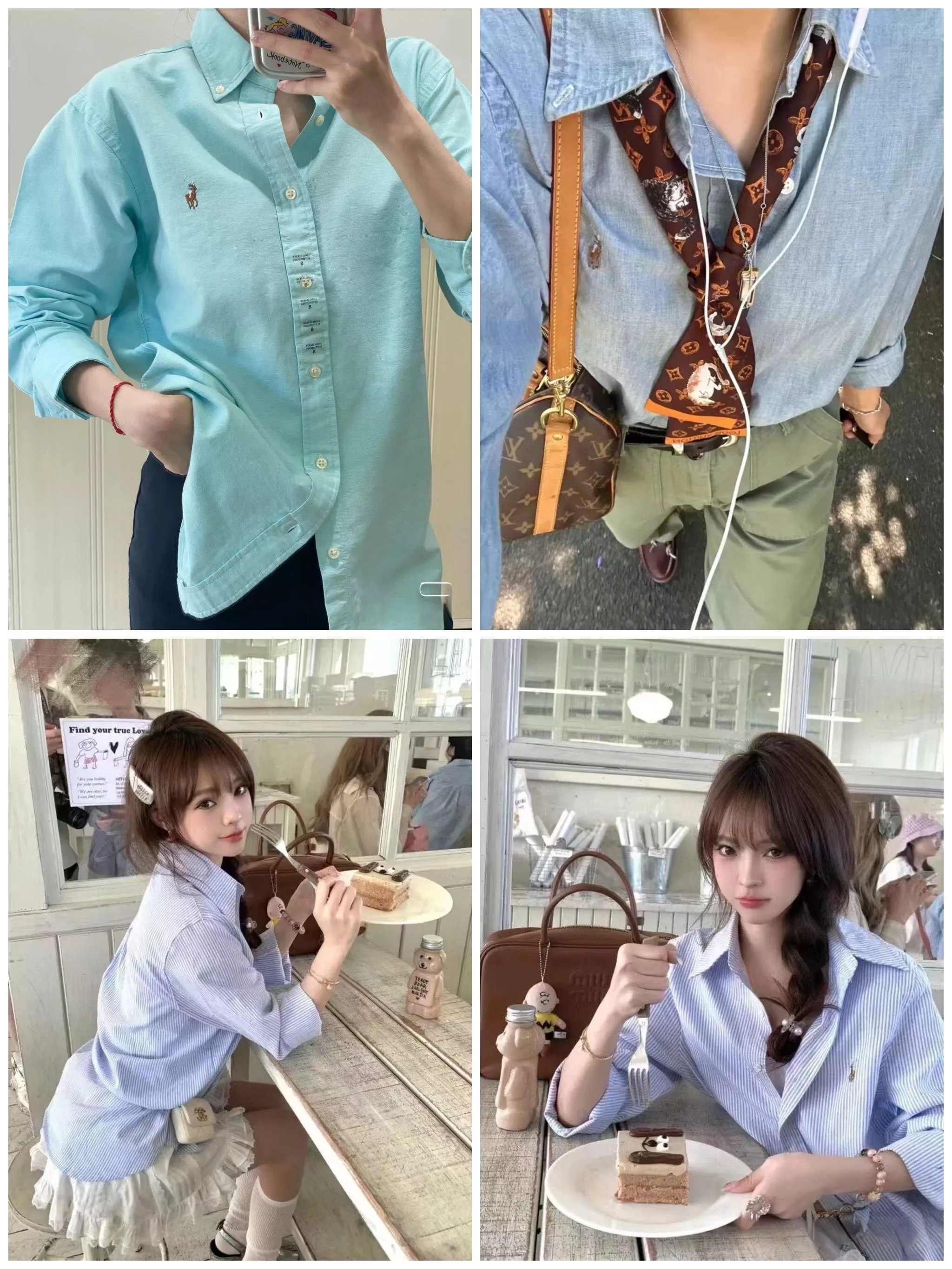 랄프로렌 스트라이프 포니 로고 옥스포드 셔츠 상세 이미지 22