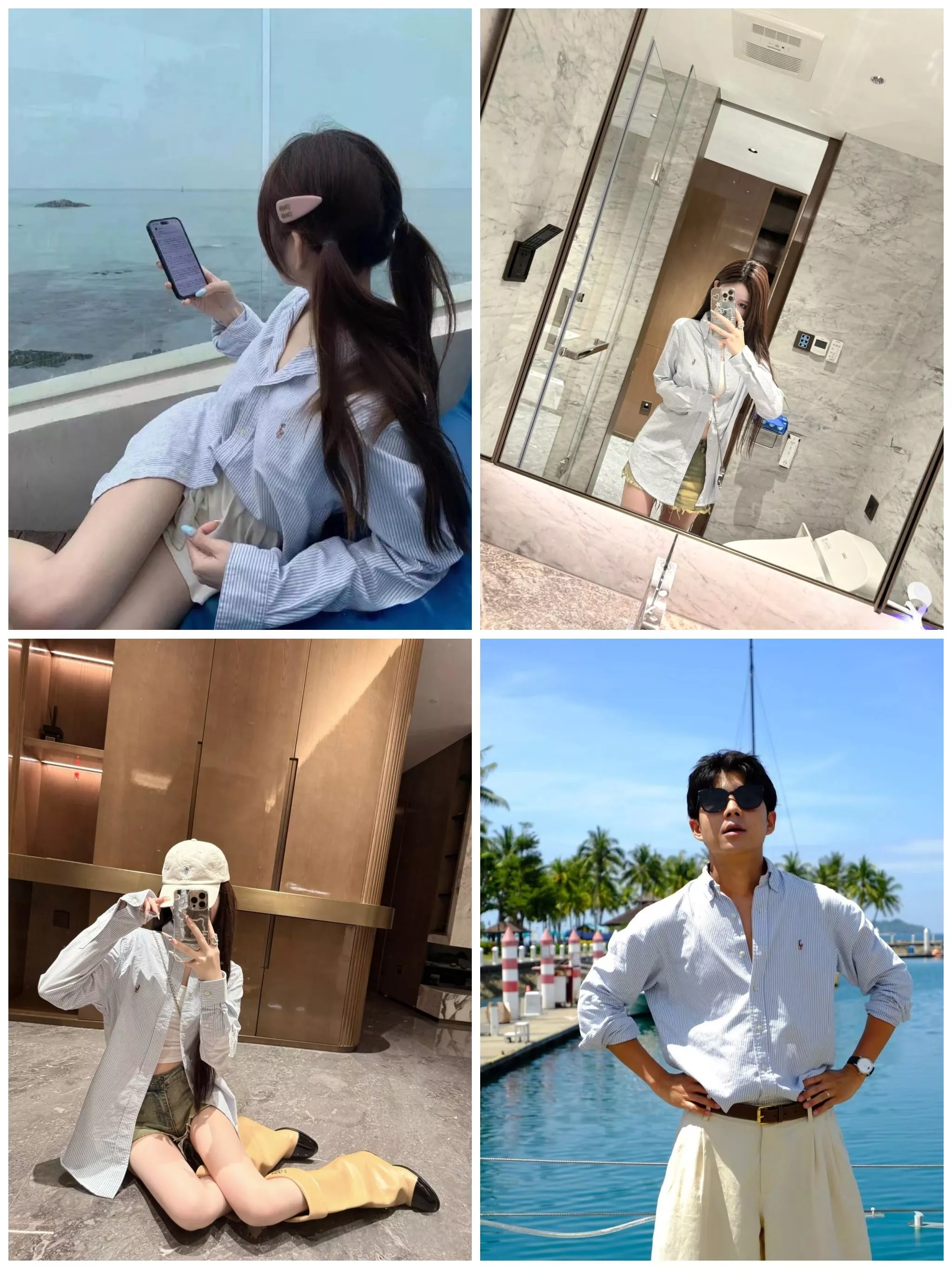 랄프로렌 스트라이프 포니 로고 옥스포드 셔츠 상세 이미지 24