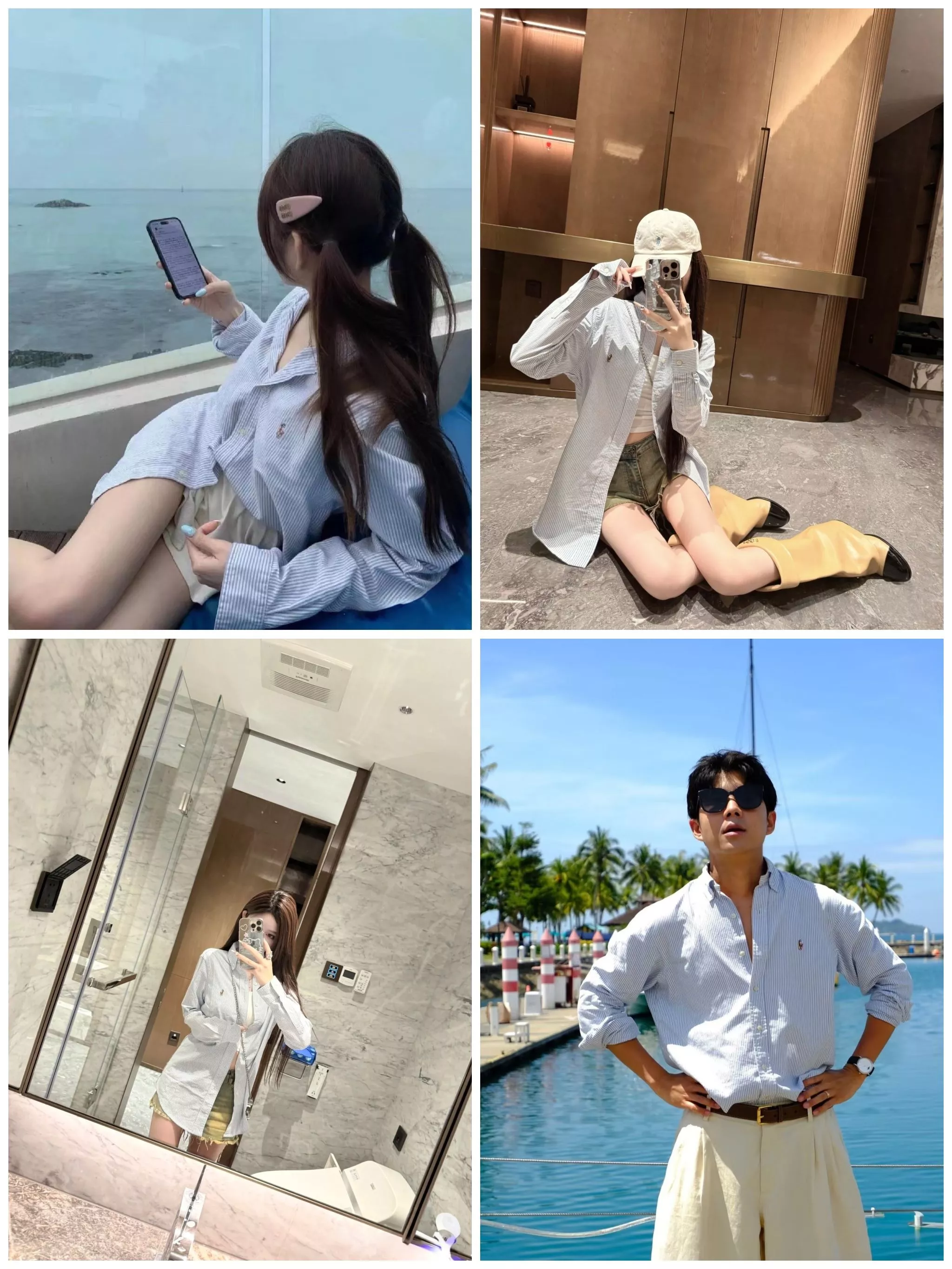 랄프로렌 스트라이프 포니 로고 옥스포드 셔츠 상세 이미지 28