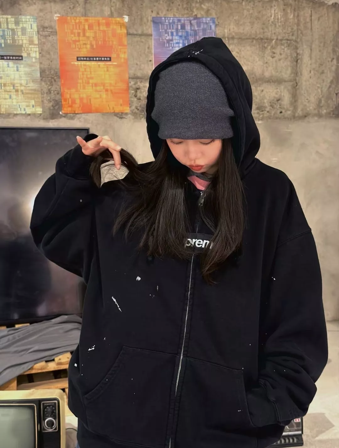 슈프림 박스로고 집업 후드 스웨트셔츠 상세 이미지 27