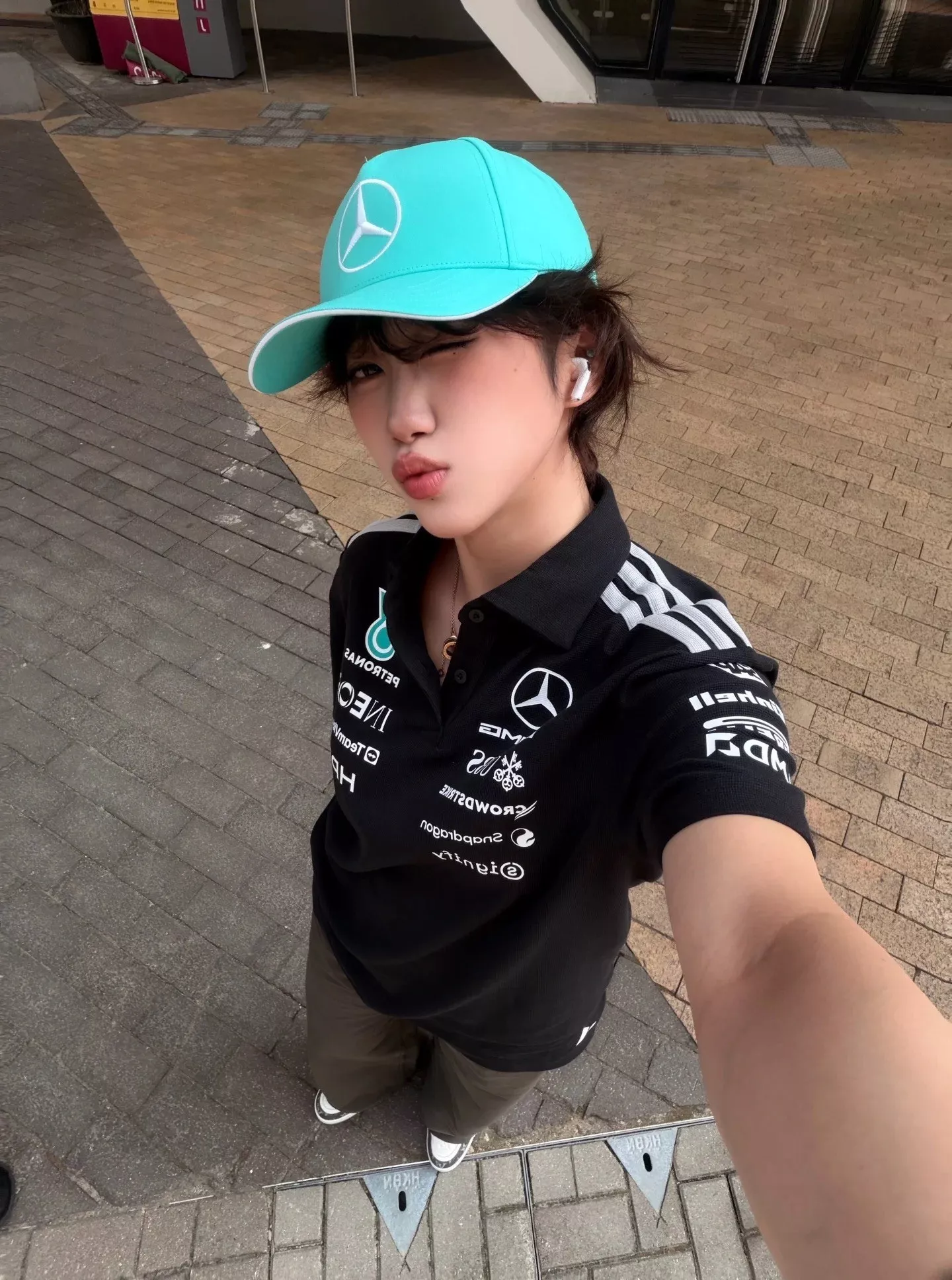 아디다스 메르세데스 AMG 페트로나스 F1팀 반소매 폴로 셔츠 상세 이미지 27