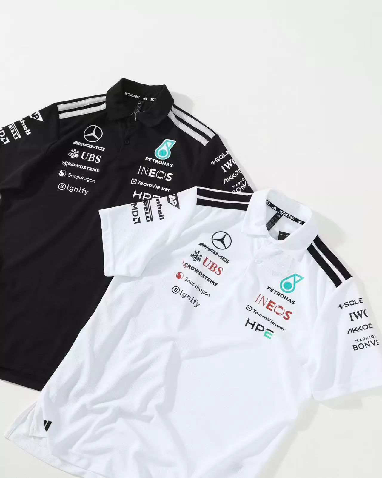 아디다스 메르세데스 AMG 페트로나스 F1팀 반소매 폴로 셔츠 상세 이미지 4