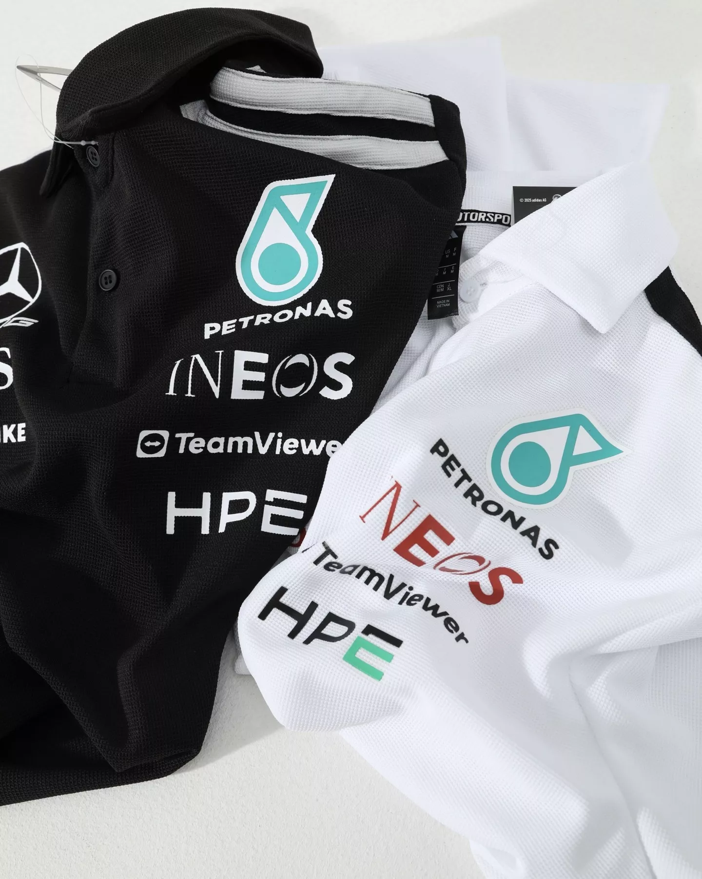 아디다스 메르세데스 AMG 페트로나스 F1팀 반소매 폴로 셔츠 상세 이미지 5