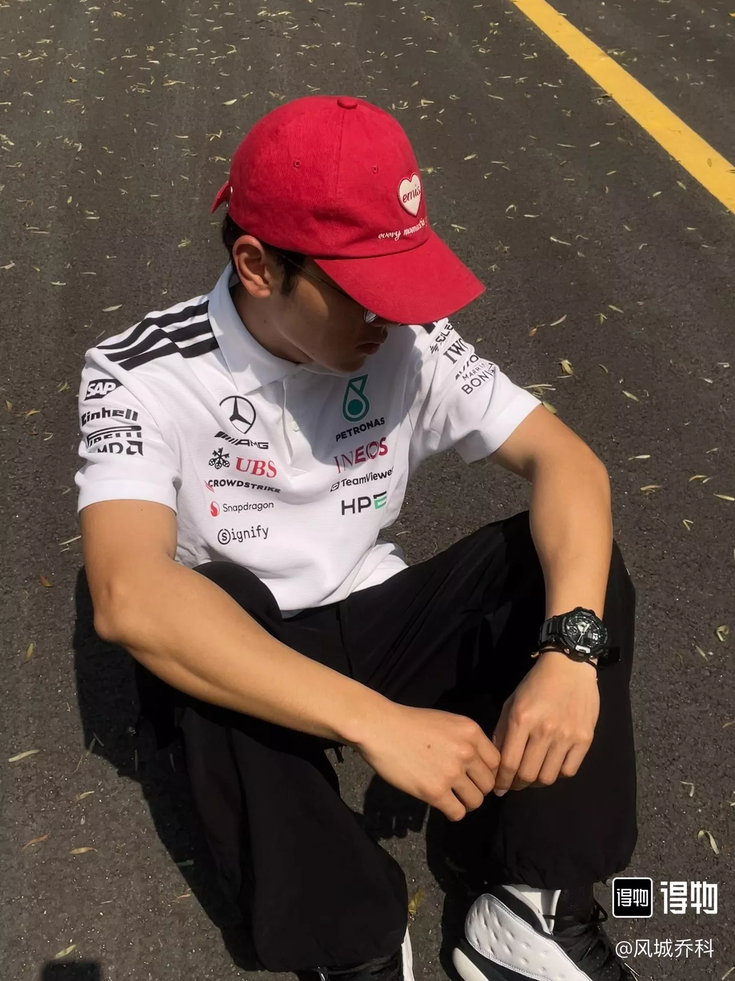 아디다스 메르세데스 AMG 페트로나스 F1팀 반소매 폴로 셔츠 상세 이미지 18