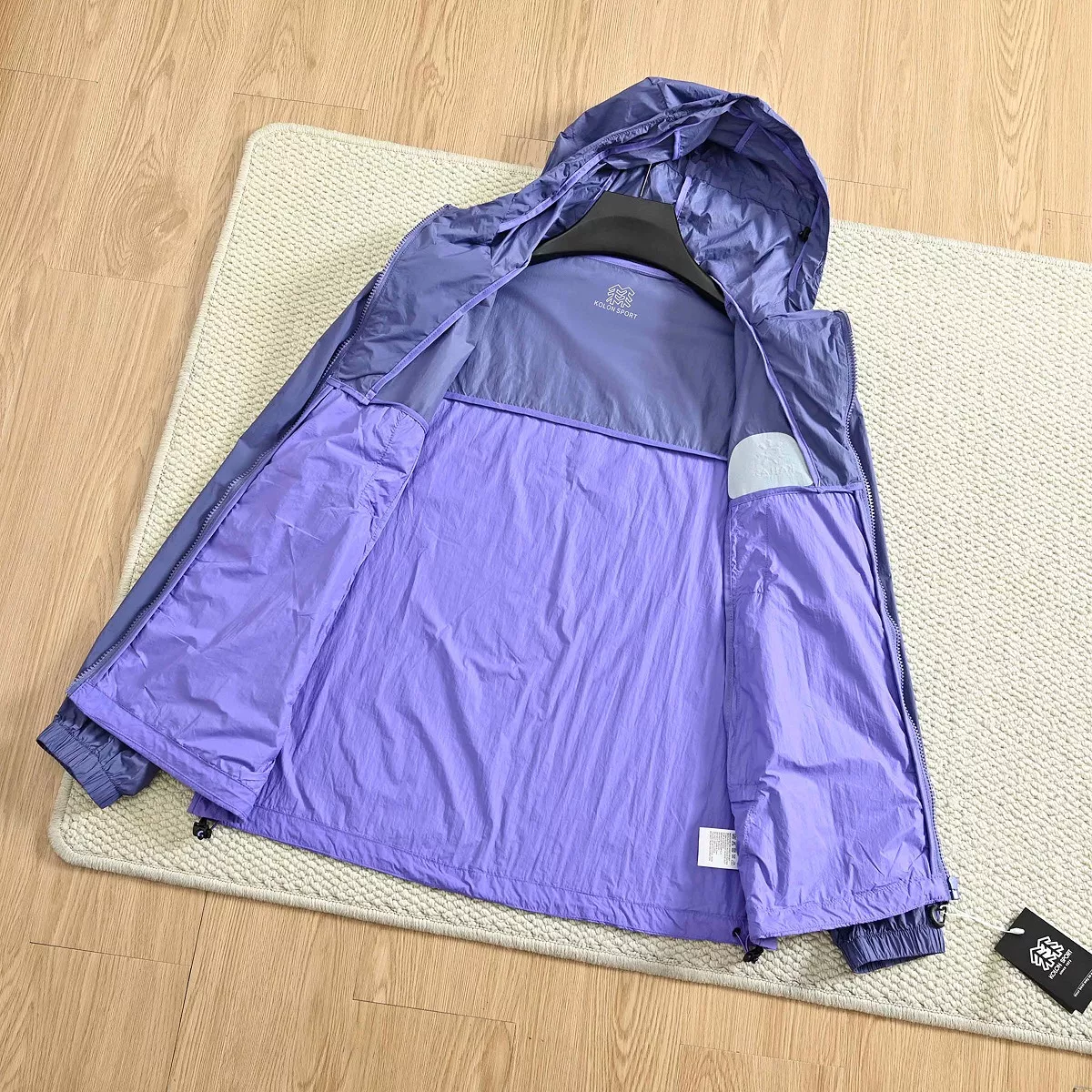 코오롱스포츠 컬러블록 후드 바람막이 상세 이미지 8
