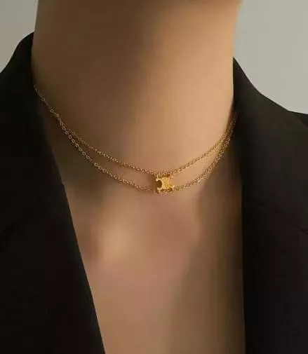 셀린느 트리옹프 더블 레이어 목걸이 상세 이미지 8