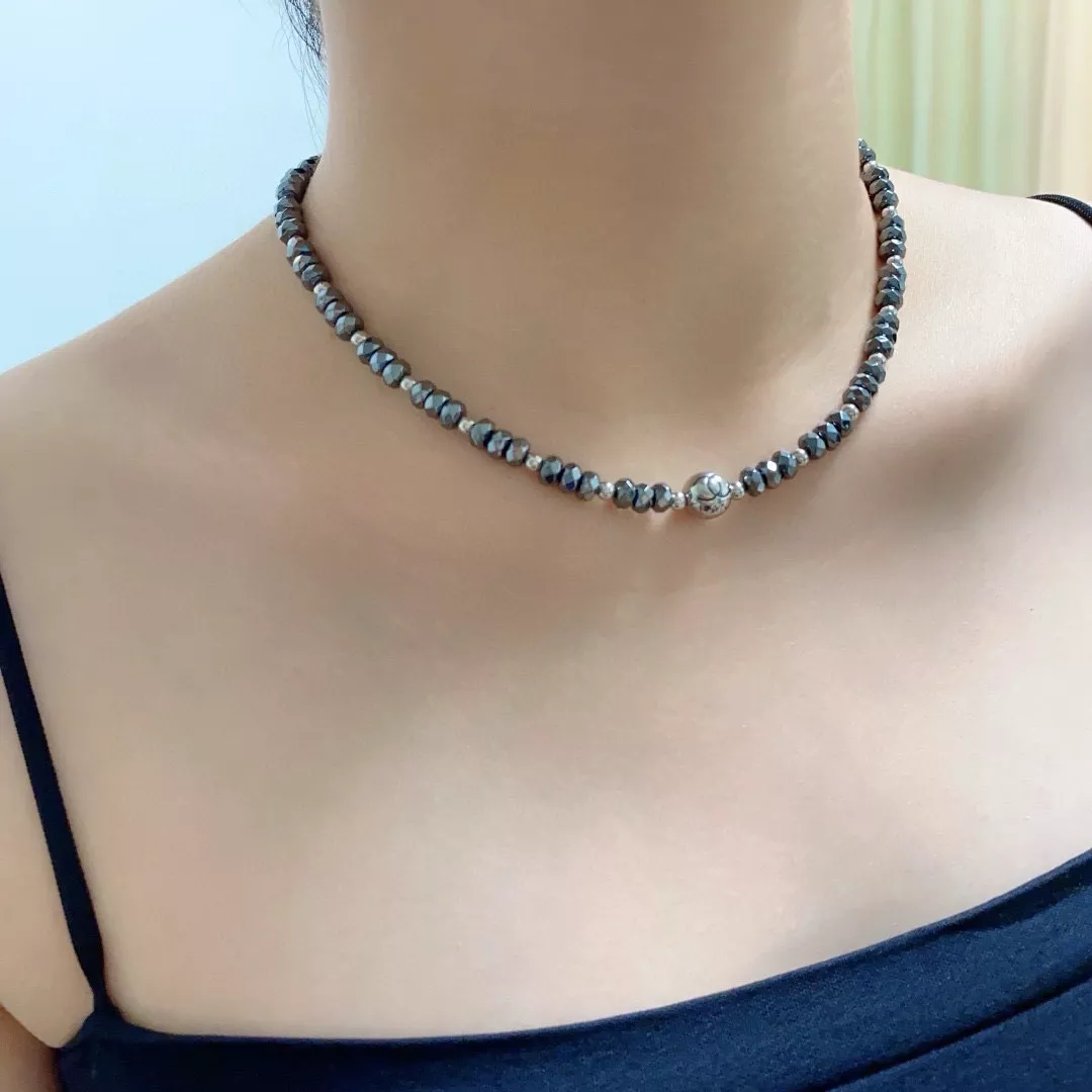 샤넬 더블 C 레터 장식 목걸이 상세 이미지 3
