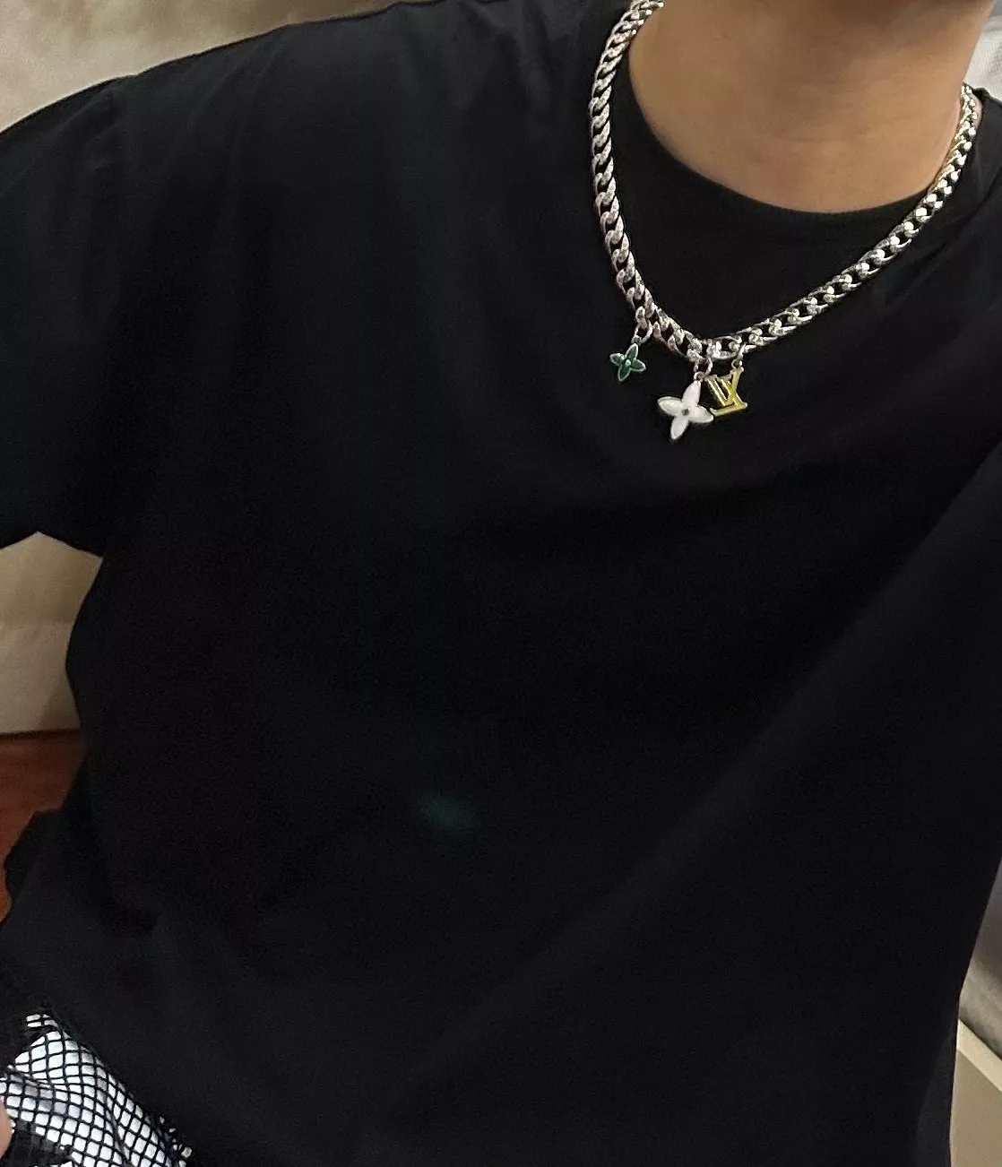 루이비통 빈티지 실버 체인 목걸이 상세 이미지 4