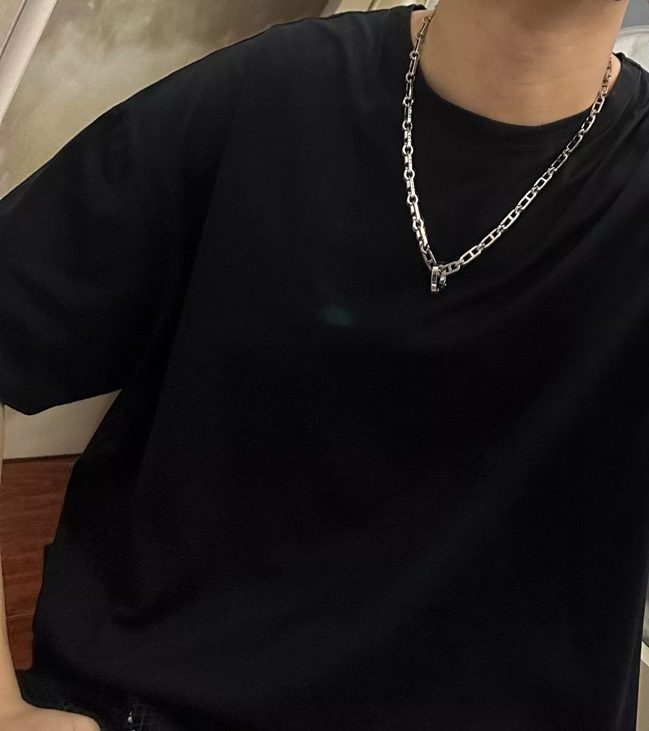 루이비통 빈티지 실버 체인 네크리스 상세 이미지 8