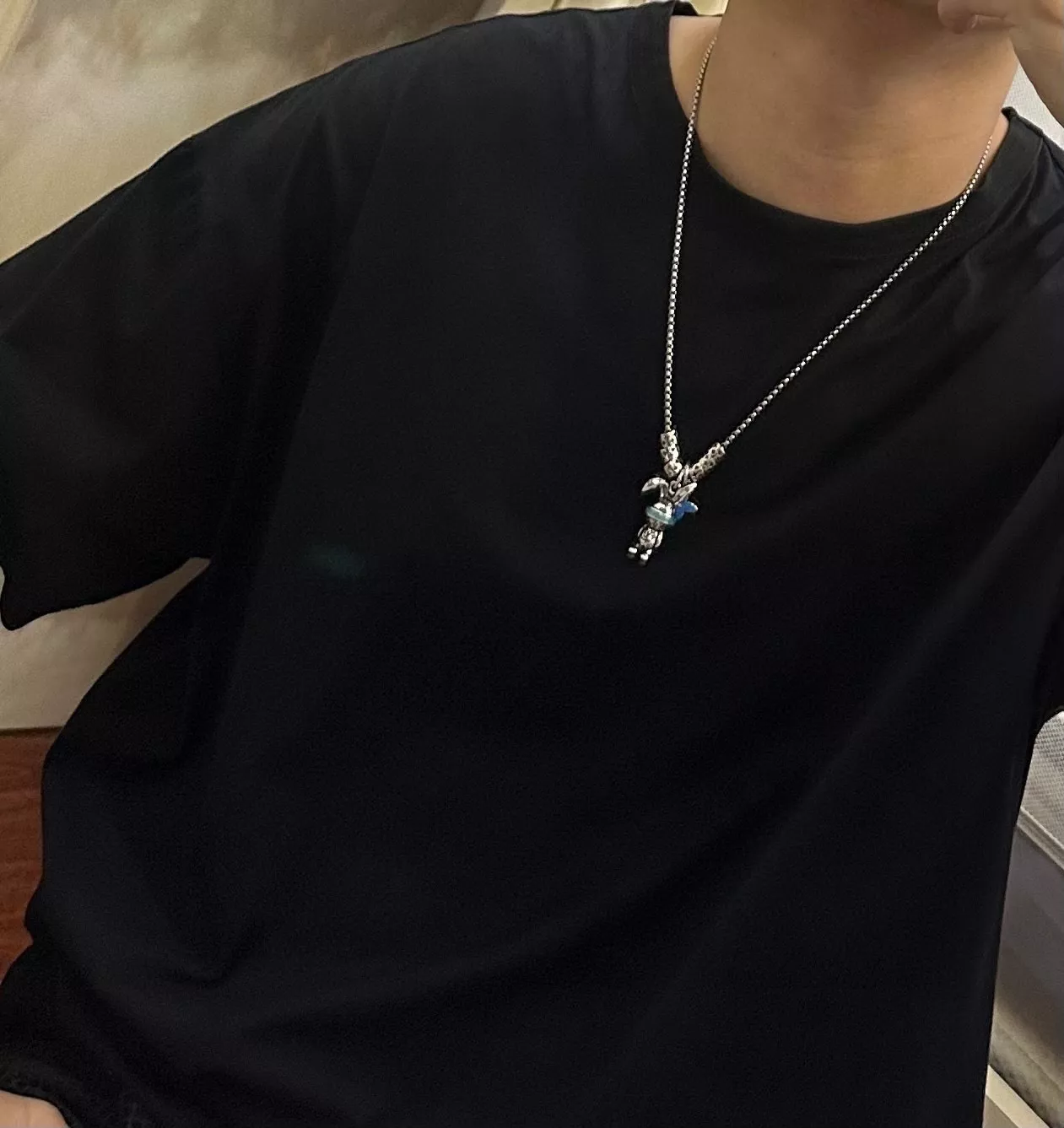 루이비통 빈티지 실버 체인 목걸이 상세 이미지 8