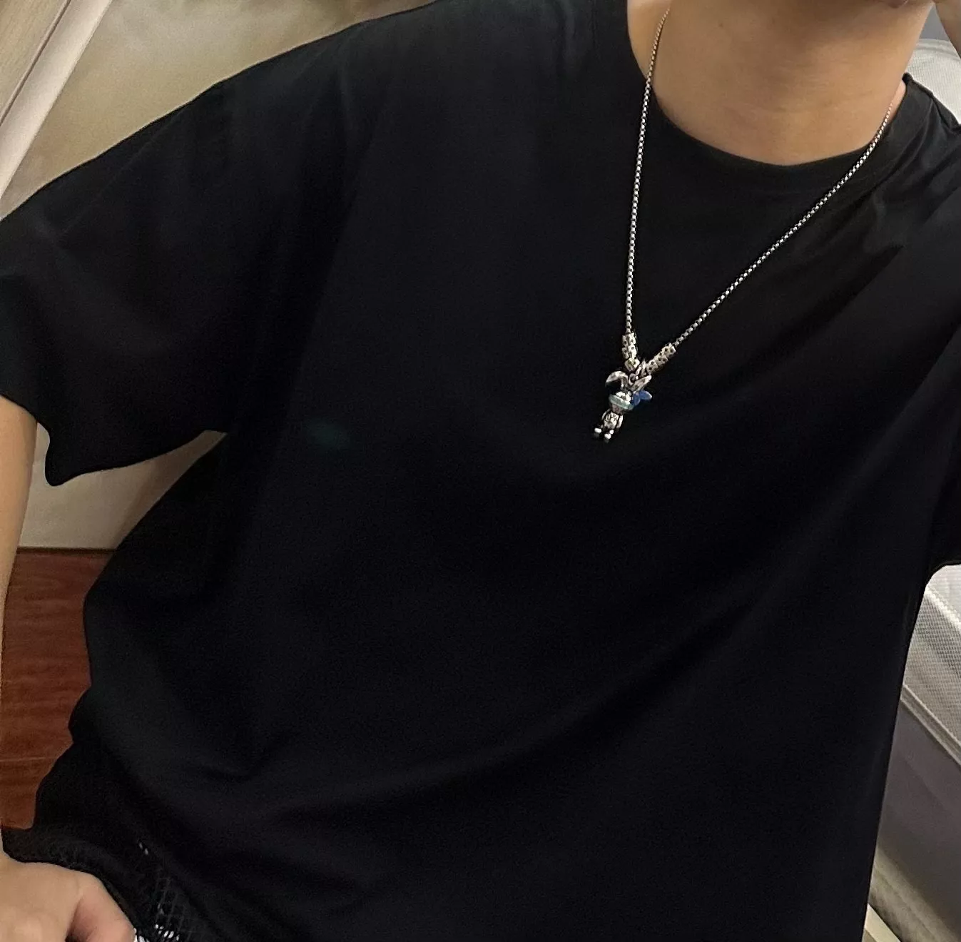 루이비통 빈티지 실버 체인 목걸이 상세 이미지 6
