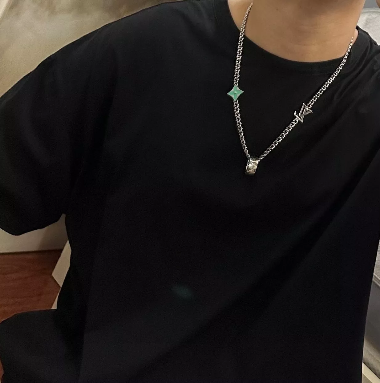 루이비통 빈티지 실버 체인 목걸이 상세 이미지 9