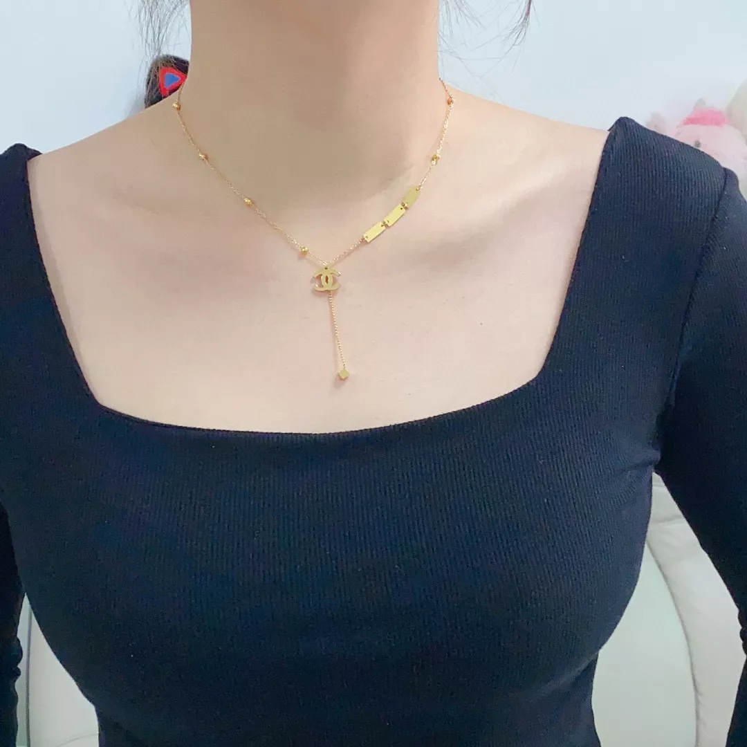 샤넬 더블씨 체인 목걸이 상세 이미지 4