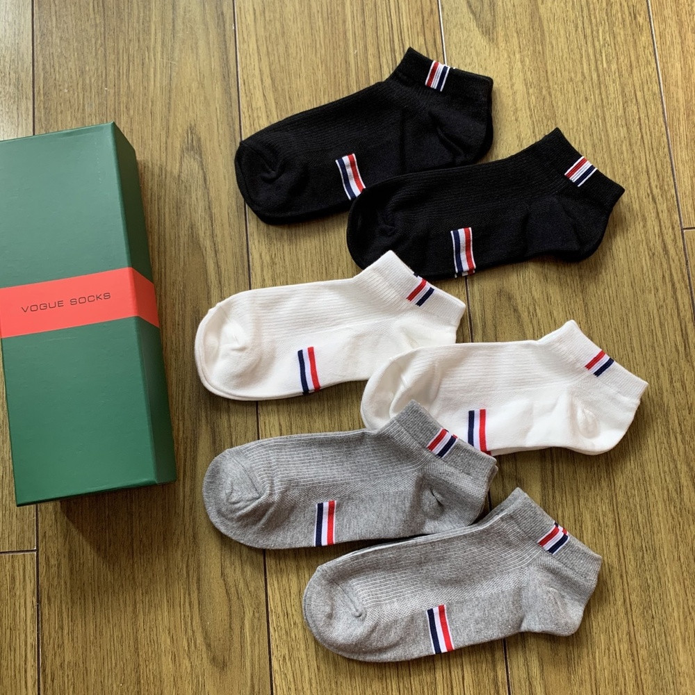 톰브라운 스타일 코튼 덧신 양말