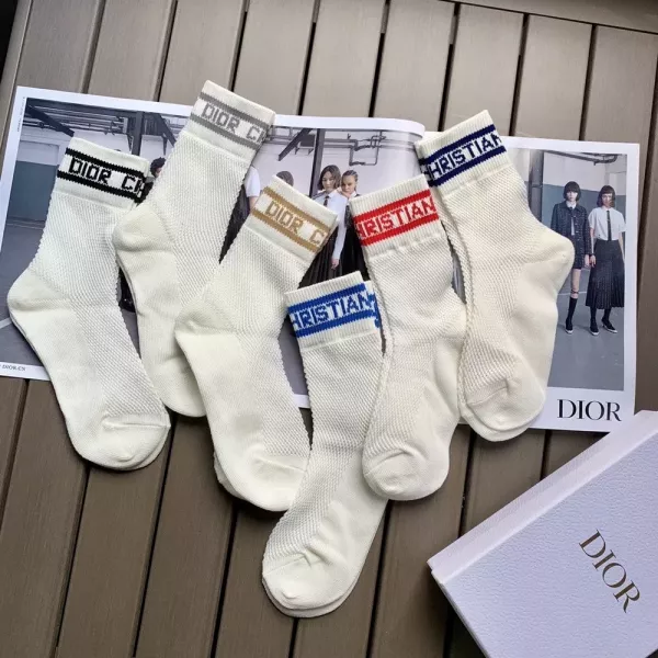 디올 메쉬 펀칭 순면 중목 삭스