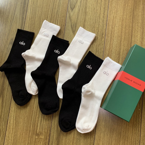 알로 고급 코마사 중목 양말 세트