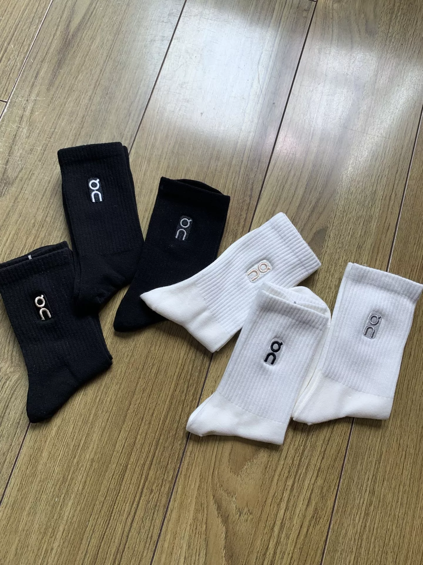 온 자수 순면 중목 양말 세트 상세 이미지 3