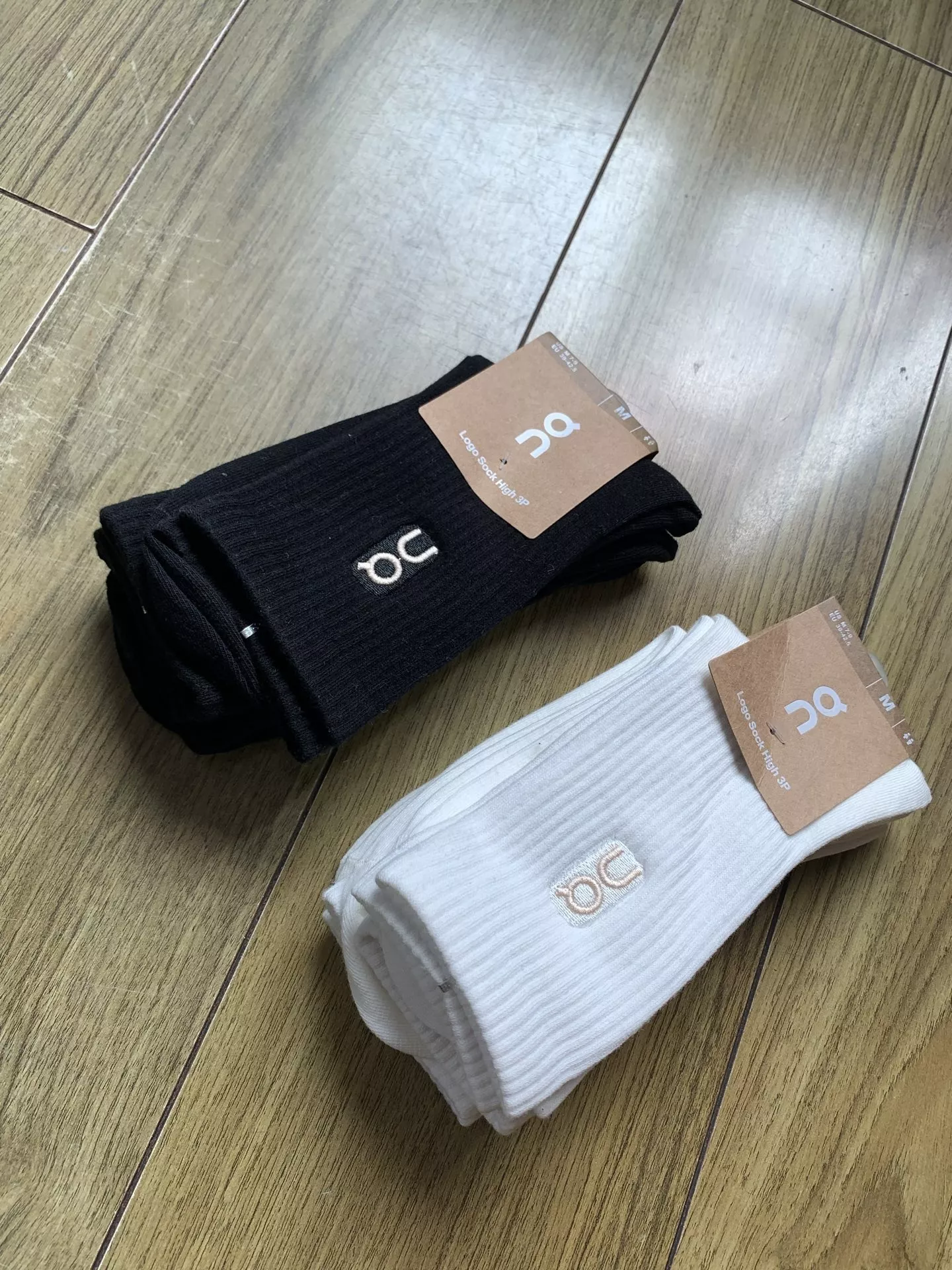 온 자수 순면 중목 양말 세트 상세 이미지 1