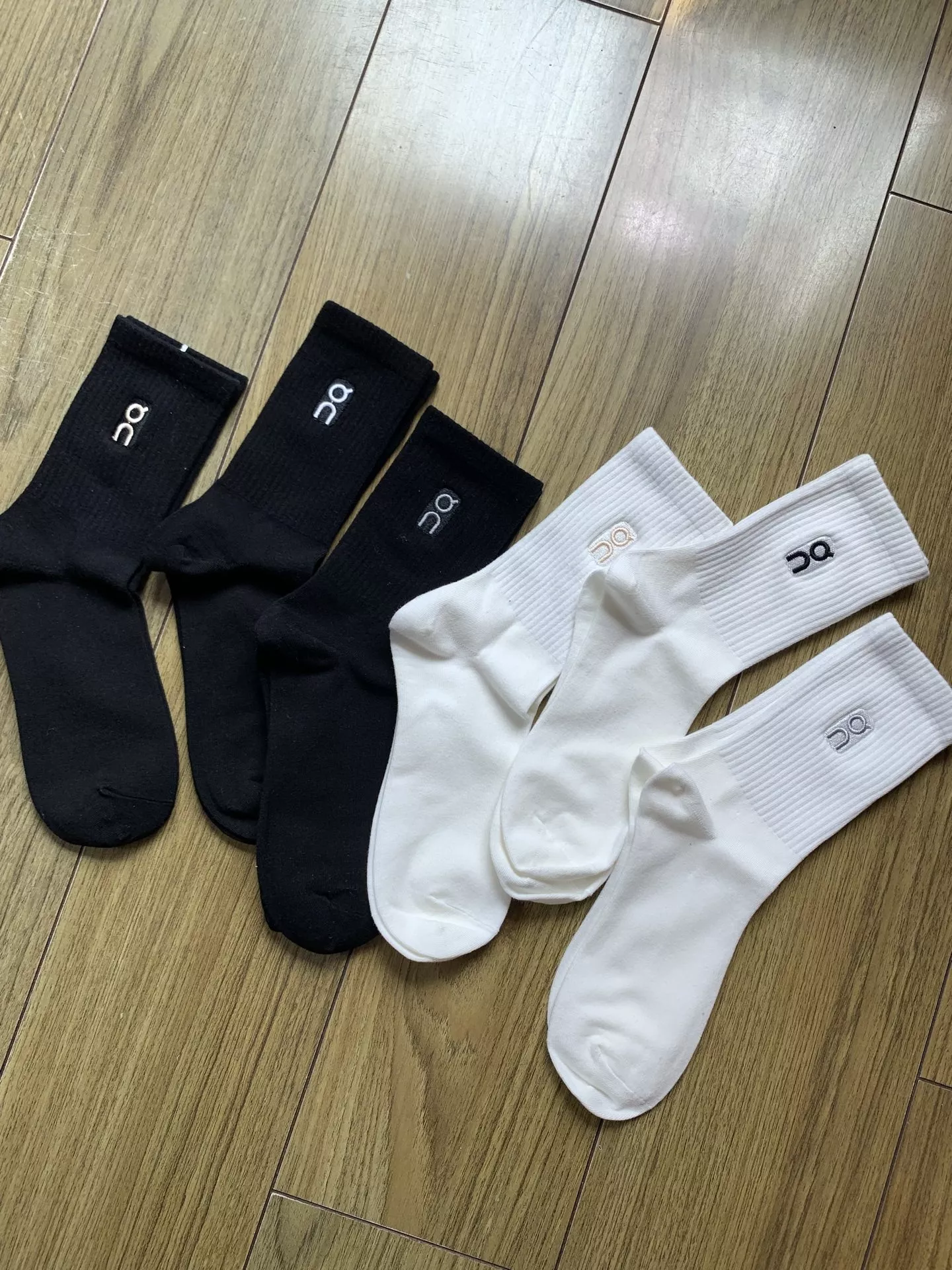 온 자수 순면 중목 양말 세트 상세 이미지 4