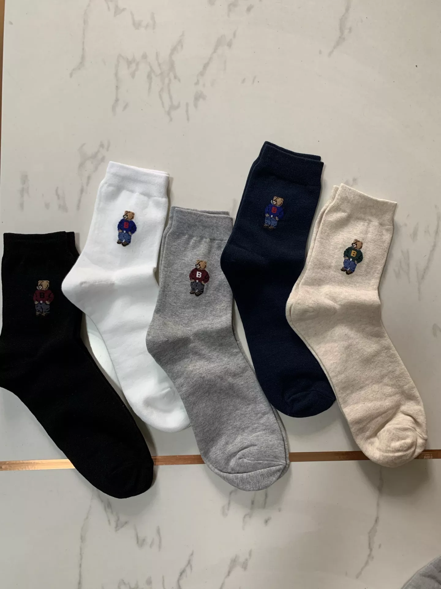 랄프로렌 고급 순면 중목 양말 세트 상세 이미지 3