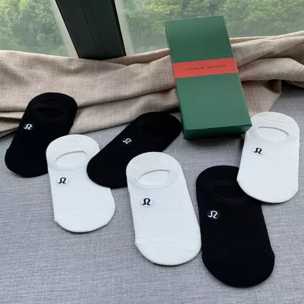 룰루레몬 자수 로고 메쉬 덧신 양말