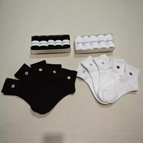 룰루레몬 자수 로고 스포츠 캐주얼 양말