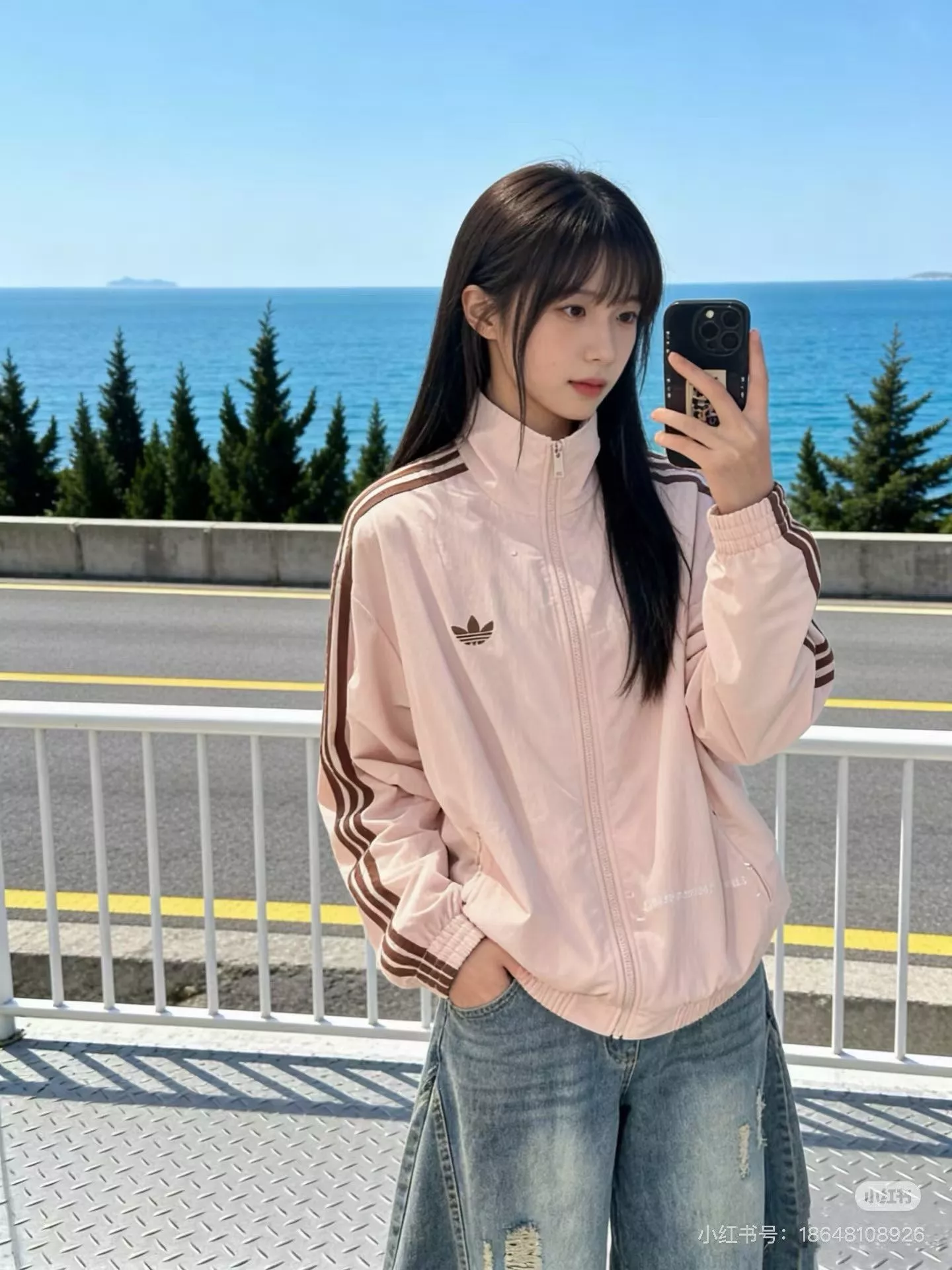 아디다스 쓰리스트라이프 스탠드넥 운동 재킷 상세 이미지 13