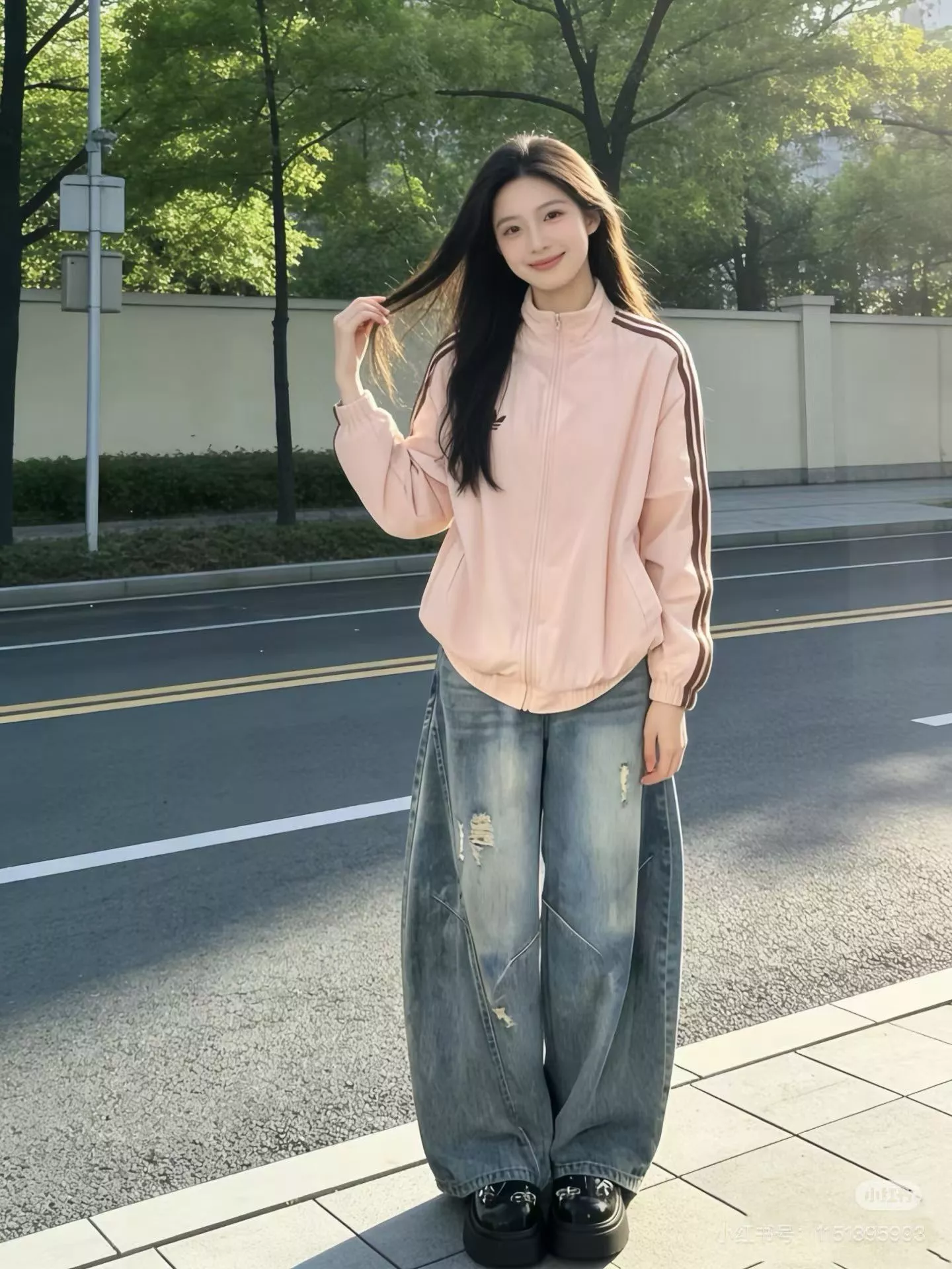 아디다스 쓰리스트라이프 스탠드넥 운동 재킷 상세 이미지 19