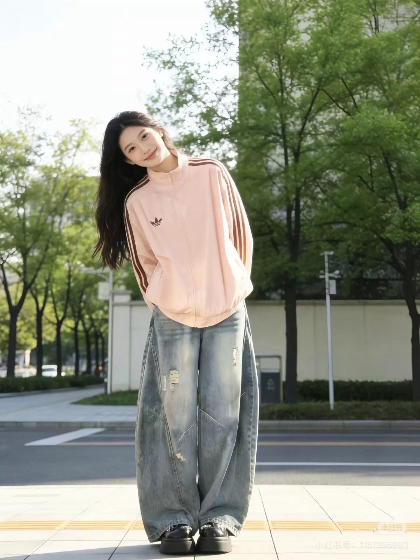 아디다스 쓰리스트라이프 스탠드넥 운동 재킷 상세 이미지 24